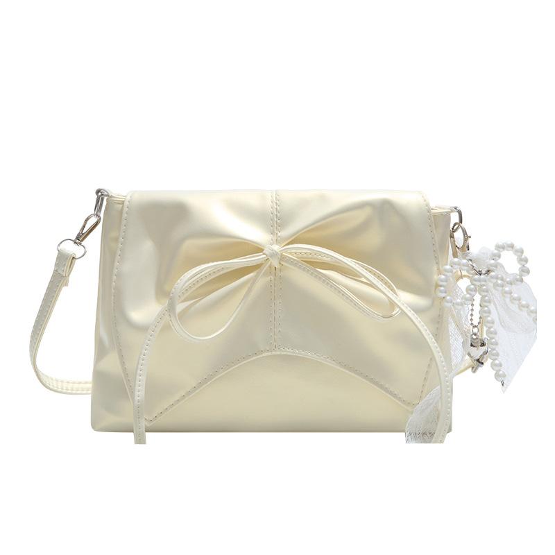 Bag Femininity Bow Small Square Bag New High Value Fashion Women's Bag Ins Trendy Fashion Shoulder Bag