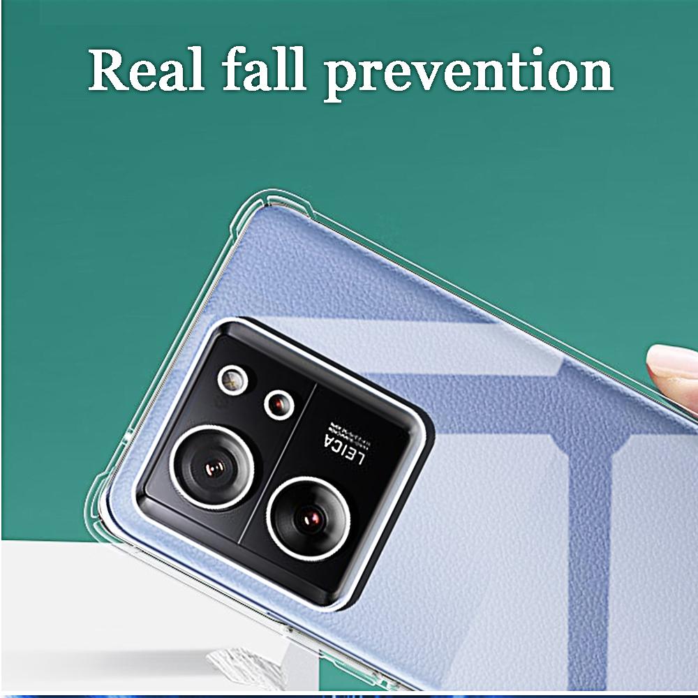 Shockproof Phone Case for Xiaomi 13T Pro 12T 11T 13 12 11 Lite NE 5G Transparent Clear Silicone Soft TPU 13 12 11 T Back Cover