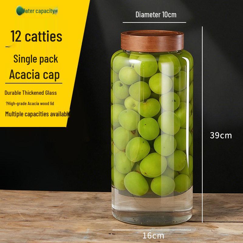 Skleněná láhev na víno z plodů myriky pro víno ze zelených švestek - Uzavřená nádoba potravinářské kvality.