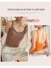 Women's Pure Cotton Vest with Fixed Cup Straps & Chest Pads - Breathable Lingerie & Outerwear