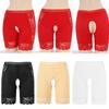 Damen Unterkleider Hohe Taille Spitze Ouvert Unterwäsche Höschen Sicherheitsshorts