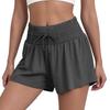 Women’s High Waist Athletic Shorts with Wide Elastic Waistband Drawstring Loose Fit Lightweight Quick Dry Fabric for Sports Yoga Running