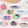 Hair Claw Marine Animal Shape Back Head Hair Clip Anti-slip Teeth Strong Grip Shark Hair Clip Versatile Hair Accessory