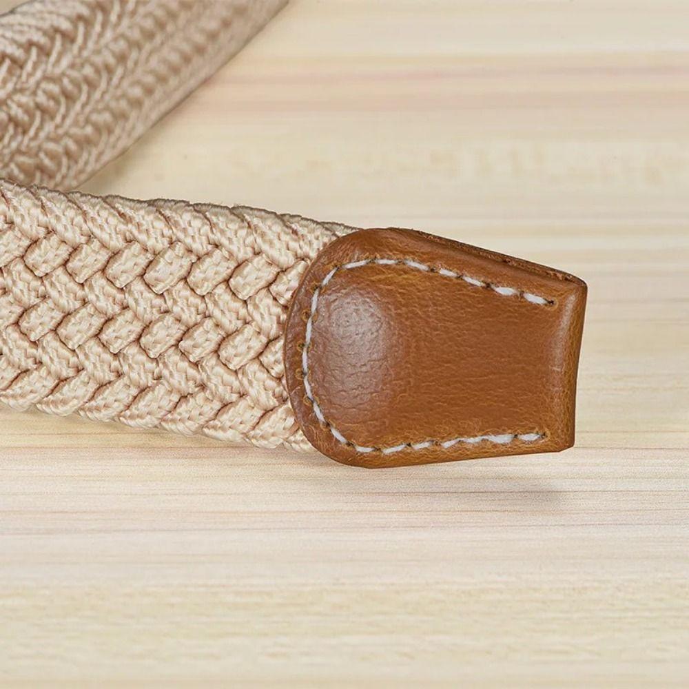 Canvas gewebter Gürtel gestrickt dünn Stretch Taille Gürtel lässig elastischer Bund Jeans