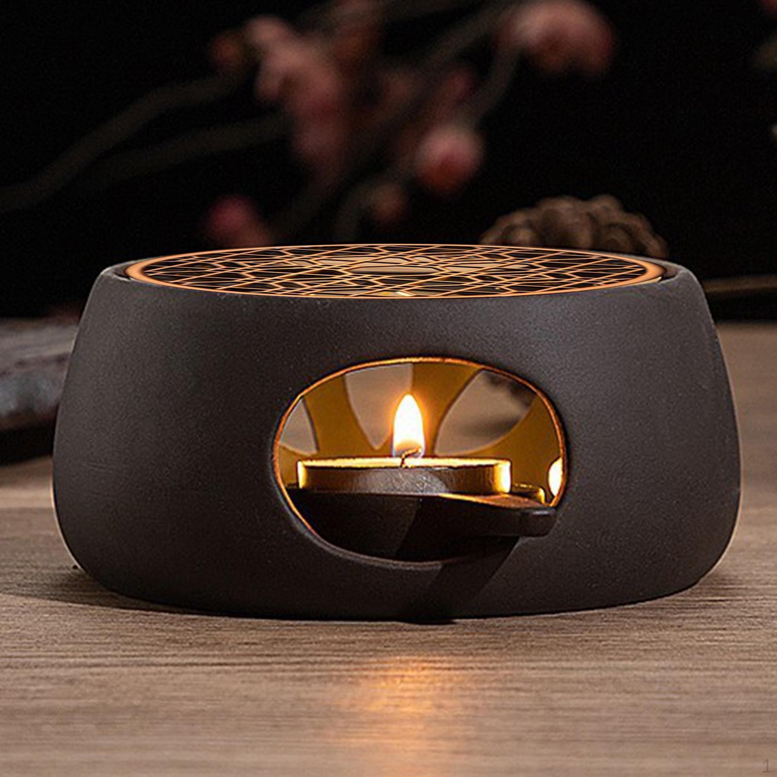 

Керамическая грелка, кастрюли и подсвечник в комплекте Metal Warmer Plate D