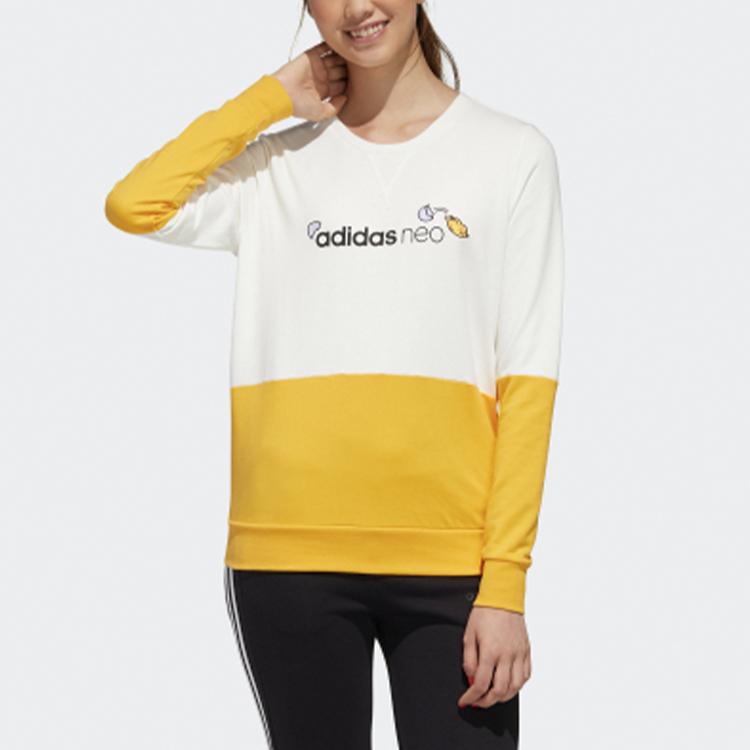 adidas Felpa Sportiva Girocollo Neo X Gudetama Collaboration Felpa American Vintage Donna Felpa Han-Yu-Bianco GL7243