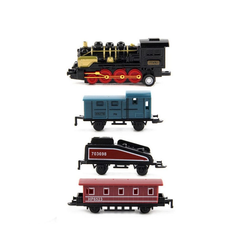 Pull-back Retro Steam Train Model Miniature Simulation Train Toy Pull Back Model Train Kids Toy