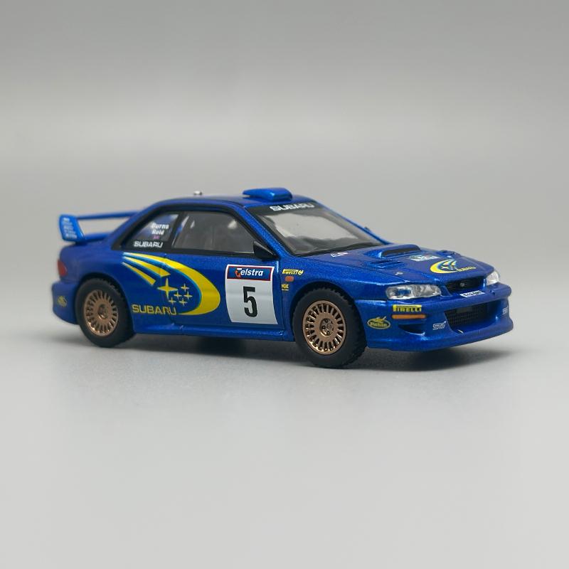 MINIGT 986 Subaru Impreza WRC99 1999 Rally Australia Winner #5 Australia exclusive Metal Blue 1:64 alloy car Model