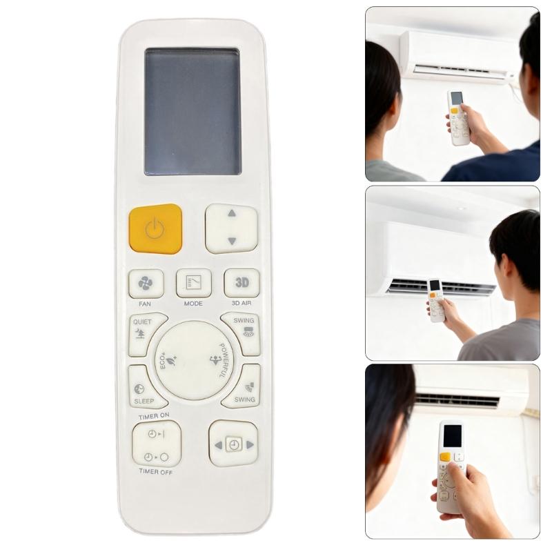 Replacement Remote Controller for 3P537588 3 Air Conditioning Multiple Model Models Easy to Operate