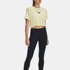 Under Armour Solid Color Round Neck Short Sleeve T-Shirt Women Tops Lemon-Ice-Yellow 1376751-785