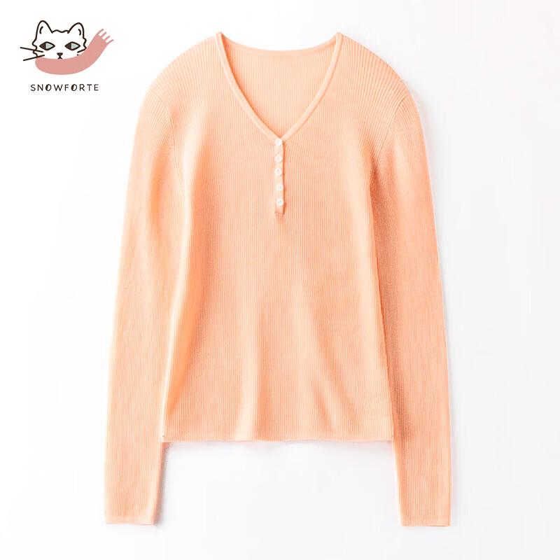 

Женский свитер с V-образным вырезом из 100% мериносовой шерсти M/100