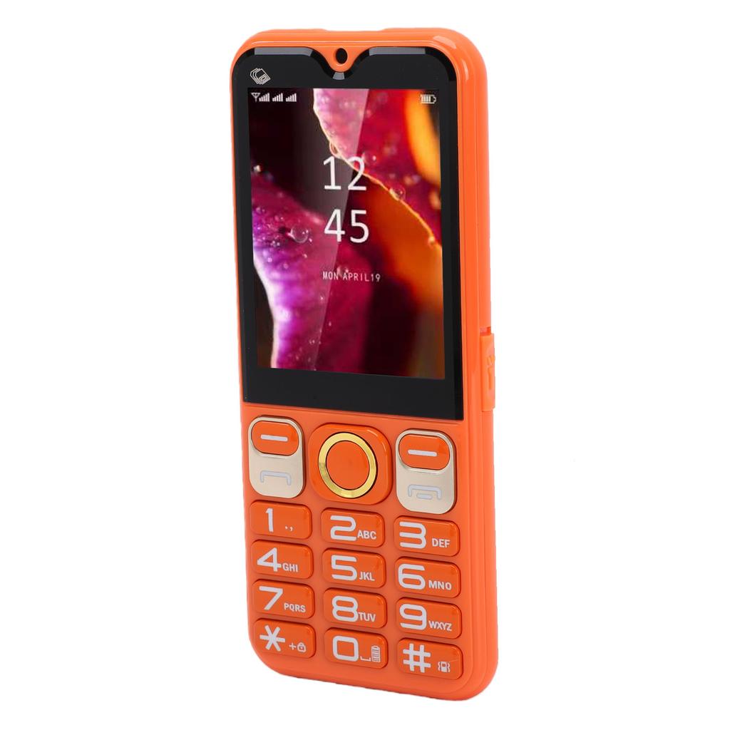 2G Unlocked Cell Phone with 2.8 Inch Screen Large Buttons Multifunctional Mobile Phone 3 SIM Card Slots SOS MP3 Call