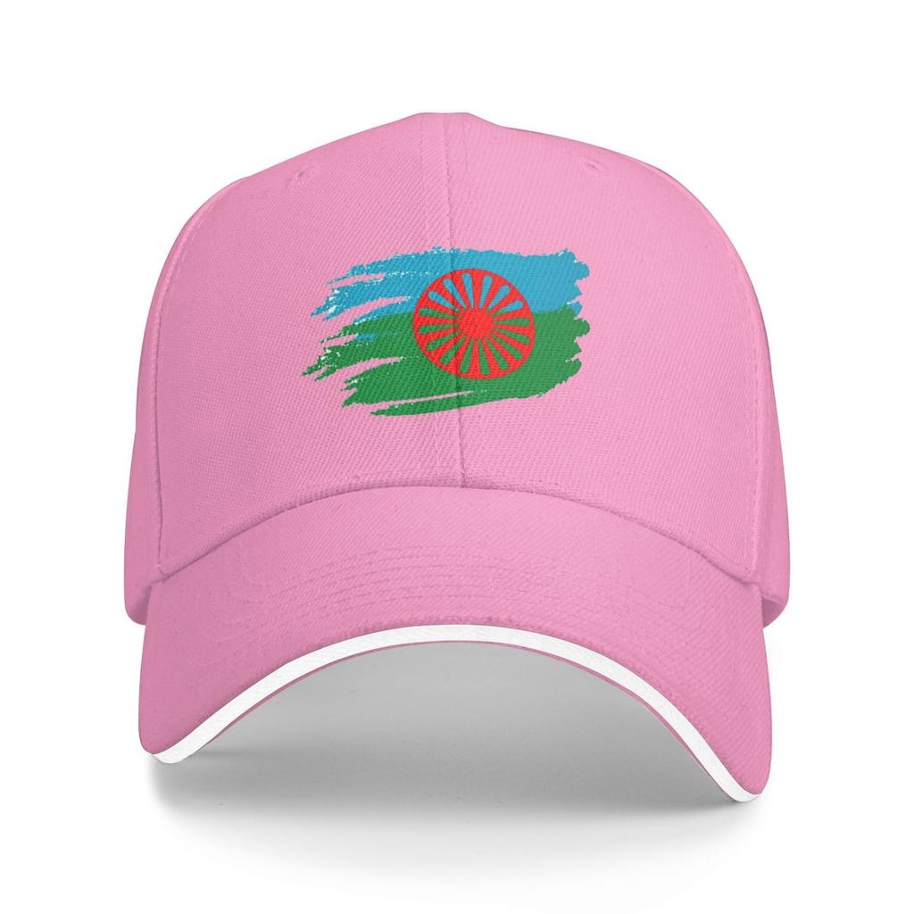 Unisex Baseball Hats Rom Gypsy Romani Flag Outdoor Streetwear Summer Sports Baseball Caps Hip Hop Cap Casquette Hats
