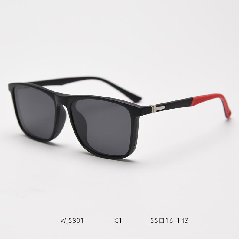 

Blue Lightweight Filter Nearsighted Eyeglasses For Male Vintage Brand Black Square Clip On Sunglasses Myopia Anti- Glare Eyeglasses 0