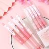 4 Pcs Cartoon Cute Style Gel Pen Ballpoint Pen 0.5mm Black Signature Pen (Black Ink)