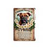 Bulldog Tin Sign 8x12 Inch Wall Decor Metal Plaque Home Art