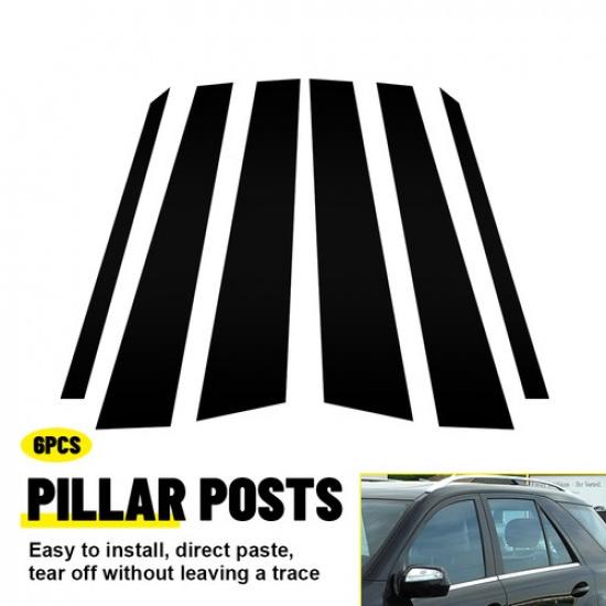 

Pillar Door Post 6X Stickers Trim Set Fit Benz M Mercedes 06-11 ML-Class W164