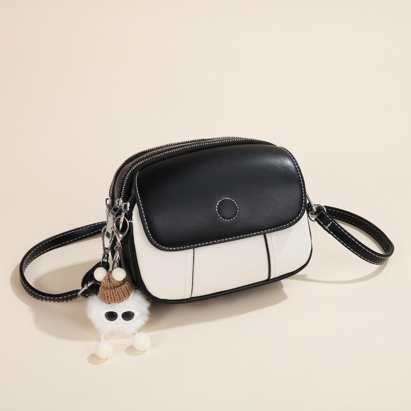Stylish 2024 Autumn Color Block Handbag Chic Small Shoulder Crossbody Bag