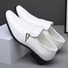 Trend Nové Pánské Bílé Černé Špičaté Zrcadlové Lakované Ležérní Oxfords Boty Svatba Plesová Obuv Zapatos Hombre