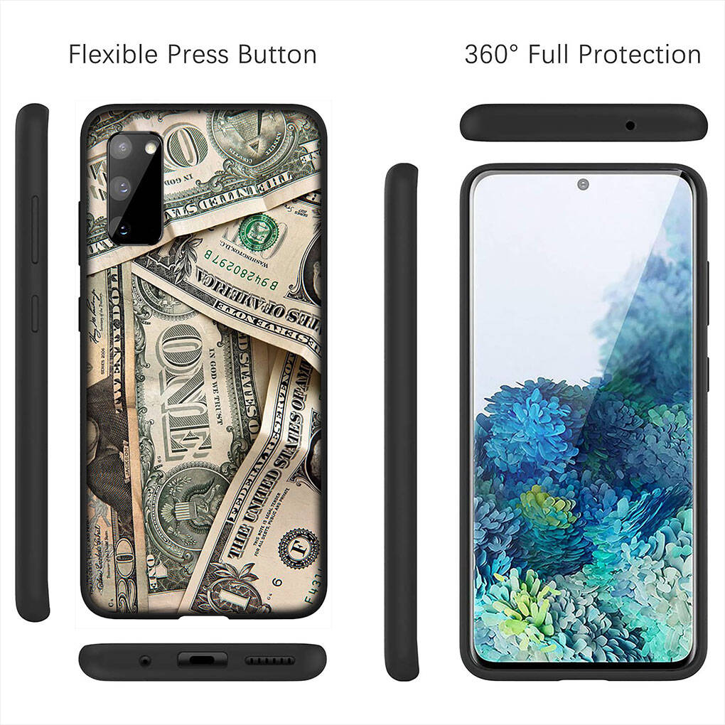 for Samsung Galaxy S25 S24 S23 S22 Ultra FE Plus A17 A37 A57 A56 A55 A06 A16 A15 A36 A26 A35 A05 A25 A54 A34 Case Money One Hundred Dollars 100 Cover