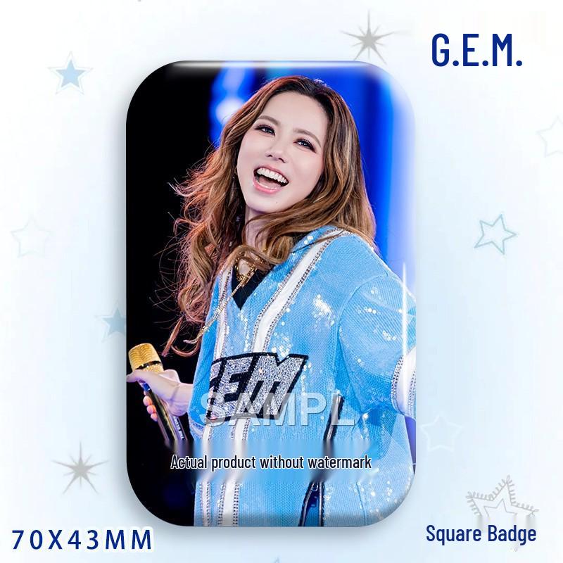G.E.M. Star Idol Laser Badge & Brooch Pendant