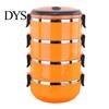 Insulated Lunch Box Stackable with Handle, Stainless Steel Interior Easy Cleaning Bento Design, Leak-Proof Portable Food Container for Office Work And