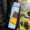 1PC Chocolate Bar Cartoon Pattern 750ml Color Plastic Sports Water Bottle Leakproof Flip Straw Lid Suitable for Sports Office Home Use
