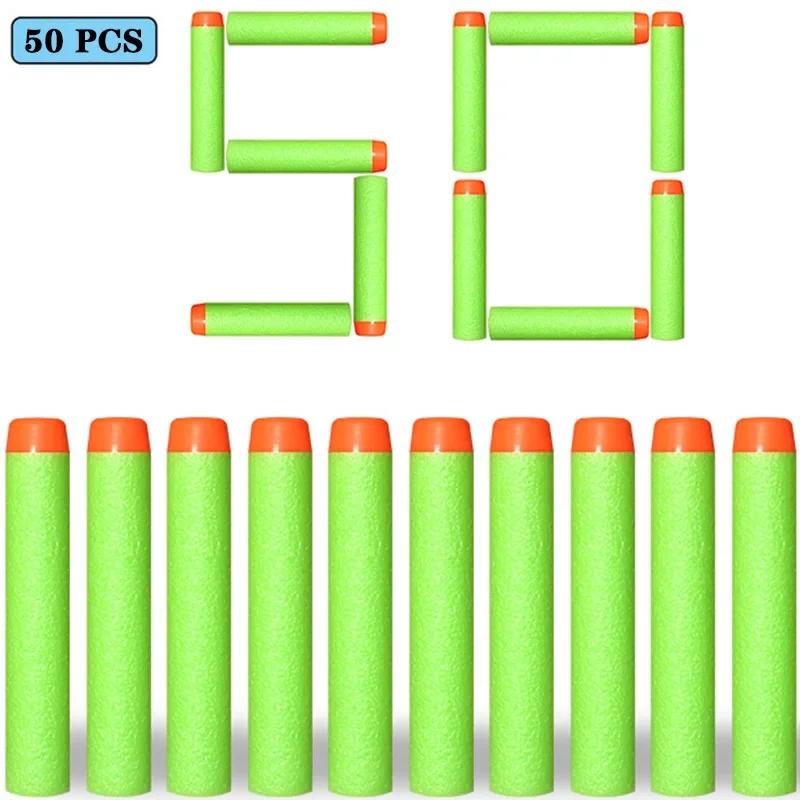 7.2cm 100pcs for Nerf Soft Bullets Darts Round Head Refill Sponge Darts Kids Children Toy Gun Bullets for NERF N-Strike Blasters