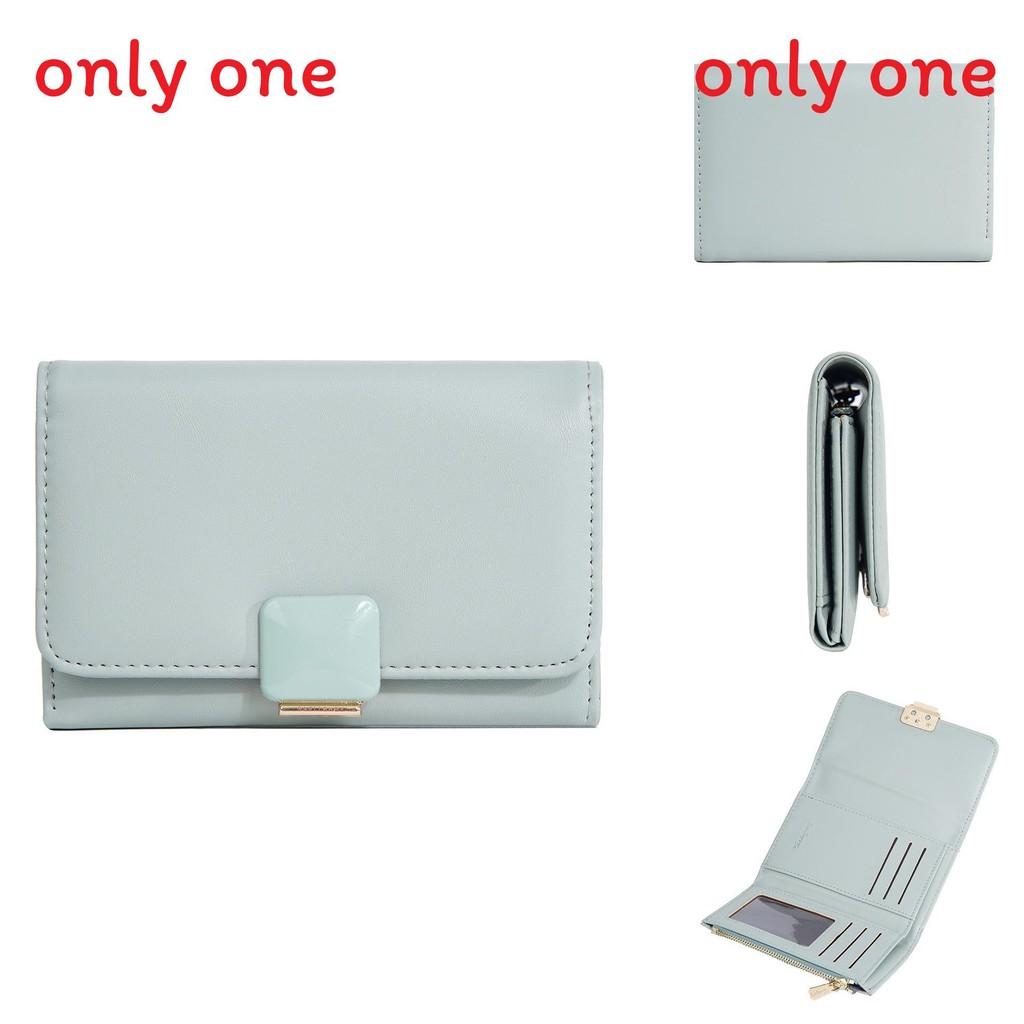 Ladies Wallet Card Holder Pu Leather Zipper Long Style For Daily Use