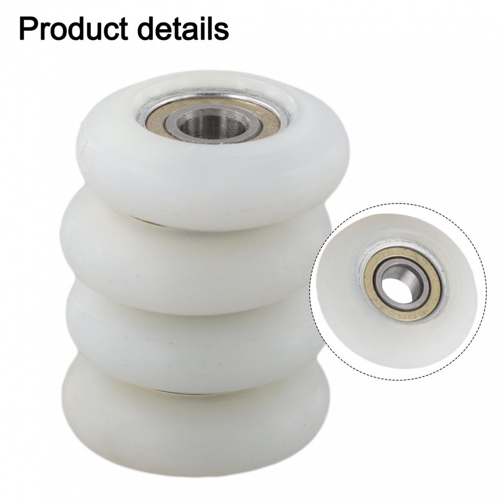 For Rowing Machine Accessory Set of 4 Cushion Wheels with Bearings 34mm
