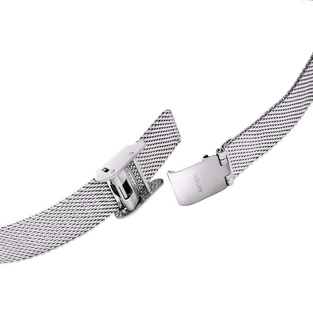 MATOW Ladies Square Wristwatch MW004001 Silver Mesh Official Dealer