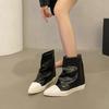 Flats Women Ankle Boots Pointed Toe Leather Fashion Winter Shoes 2026 Trend Designer Gladiator Knee High