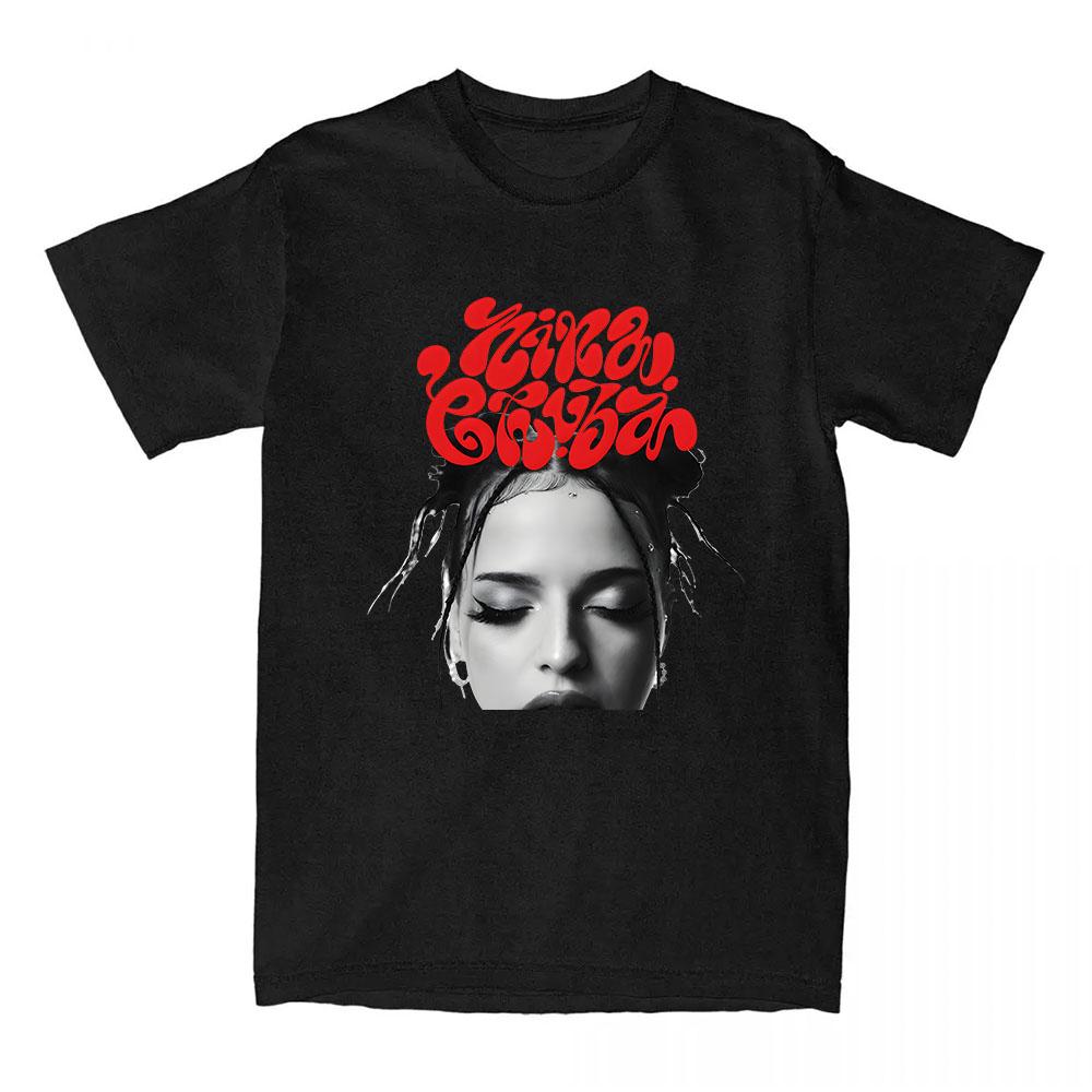 Nina Chuba Printing Tshirts Short Sleeve Cotton Round Neck Tshirt Summer Soft High Quality Grunge Clothes Unisex Streetwear Tee