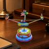 Roundabouts Toy with Spaceships Cars Nostalgic Rotating Ride Collectible Interactive for Collectors,