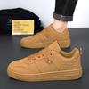 New Men’s Sneakers Light PU Leather Casual Shoes Lace Up Sport Running Shoes Tennis Training Shoes for Men Skateboard Shoe