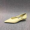 Fashion Women Low Heels Pu Leather Sandals 2025 New Spring Autumn Fashion Shoes Pumps Shallow Pointed Toe Designer Dress Party Mujer