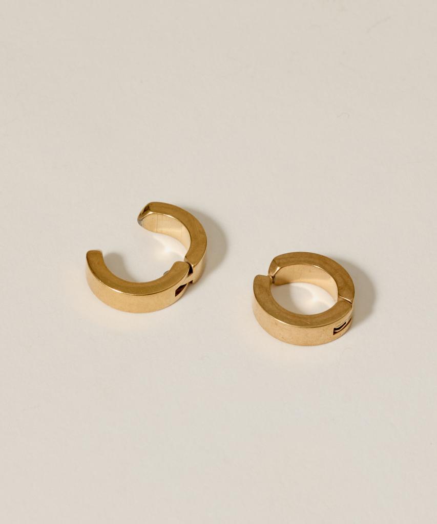 Novice Tokyo Hoop Earrings [Unisex] Hoop EarringStainless / Gold