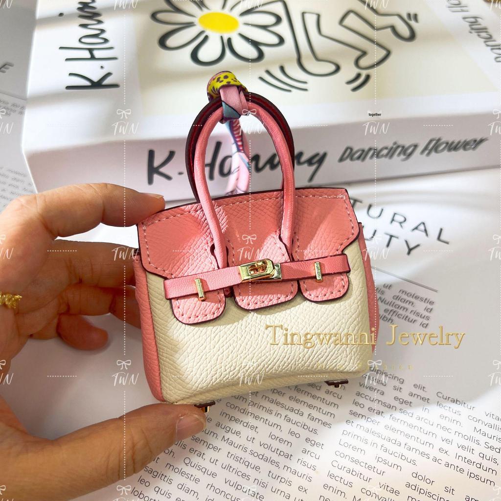 Modny mini breloczek do torebki: Uroczy Pouch na Słuchawki, Portmonetka i Breloczek do Kluczy Samochodowych dla Kobiet