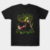 Men Black Print T-shirt Hardy Boyz 90S Vintage Bootleg No-Cut Transfer Paper Print Cotton Tshirt