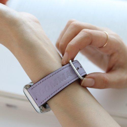 

[Apostrophe Comma] Apostrophe Comma Leather Work Apple Watch Strap Leather Band_Light Purple 2