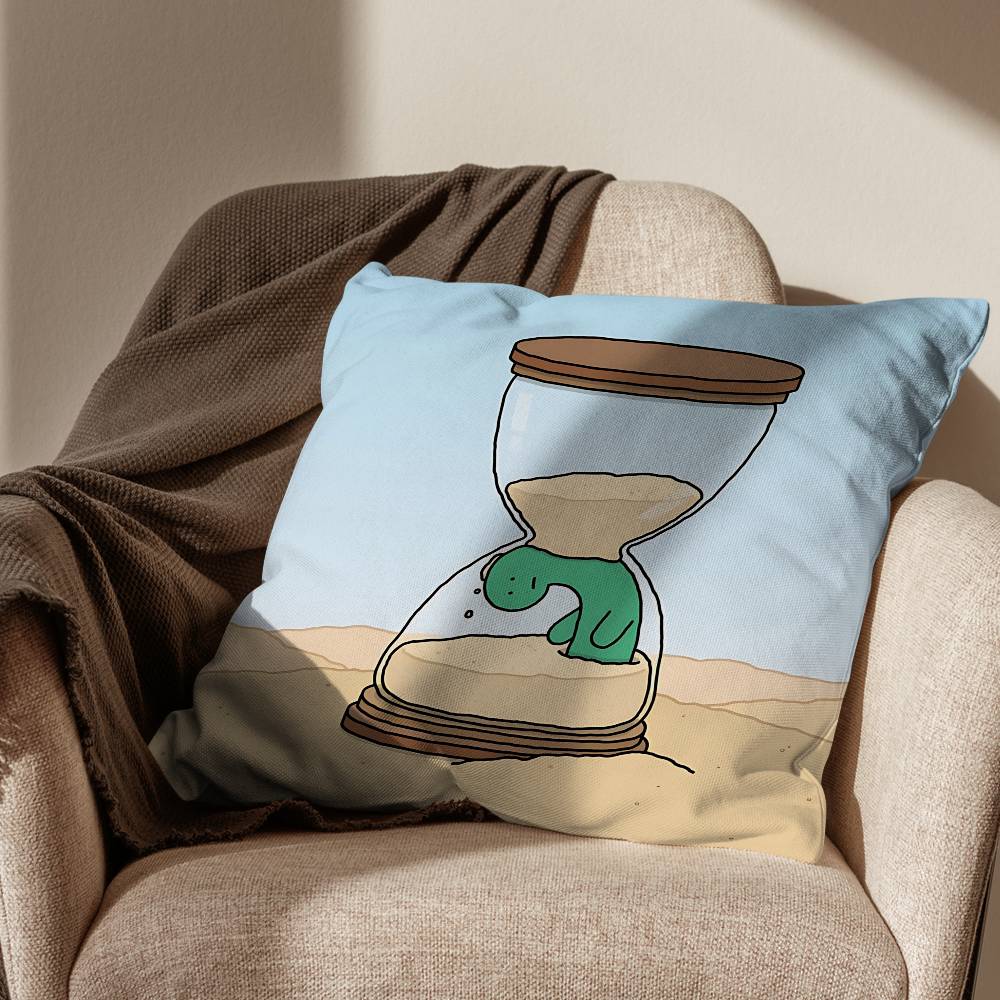 Green dinosaur Brachio Cushion Cover Suitable For Sofa Car Bedroom Office Cushions Decorative Pillow Case