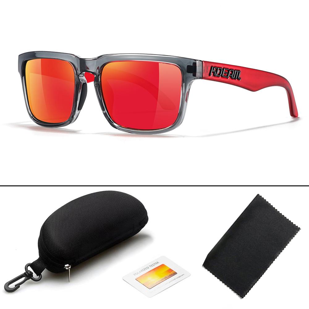 KDEAM Design New Polarized Sunglasses For Men Women Fashion Unisex Brand Trendy Outdoor Eyewear For Couple Mirror Colorful Lens