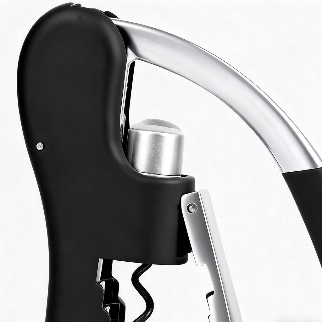Vinöppnare Manuell Handhållen Korkskruv med Ergonomisk Spakpump Stående Vertikal Design Mjuk Flaskhalsgrepp