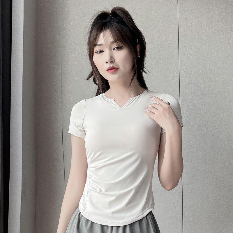 2025 Women's Summer Ice Silk Quick-Dry Running Suit - Fashionable Gym & Yoga Shorts