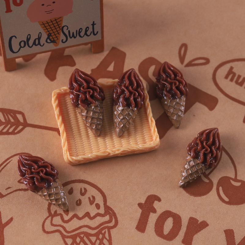 DIY Ice Cream Cone Toy: Cream Glue Hair Clip & Refrigerator Magnet Kit