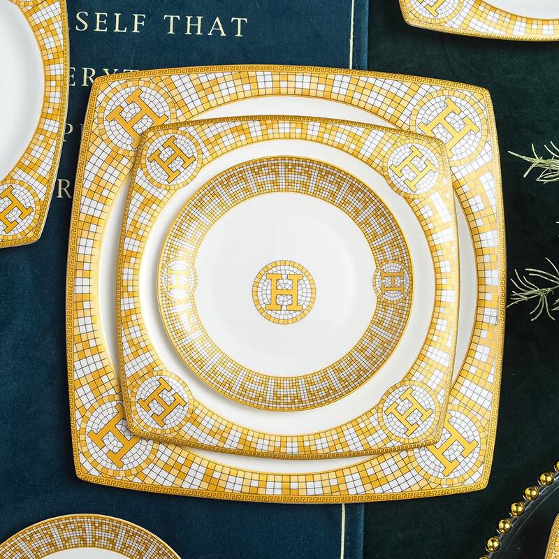 Ru Han European Bone China 60-Piece Dinnerware Set