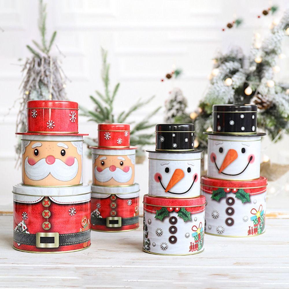 

Christmas Eve Christmas Gift Boxes Three-dimensional Iron Storage Box Christmas 01
