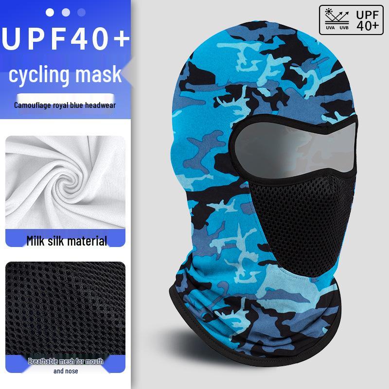 Herren Eis-Seide Vollgesichts-Motorrad-Sportmaske - Winddicht & Sonnenschutz Halsbekleidung