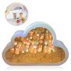 Beautiful Color Ins Night Light Cloud Shape Desktop Decorative Lights Push Button Tulip Flower Sea Lantern Lighting Durable