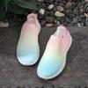Fashion Gradient Color Women Flats Shoes Breathable Mesh Platform Sneakers Slip on Soft Ladies Casual  Women Shoes Tennis Flats